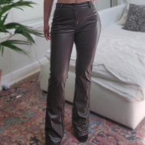 *SOLD* Motel Brown Leather Pants Size M